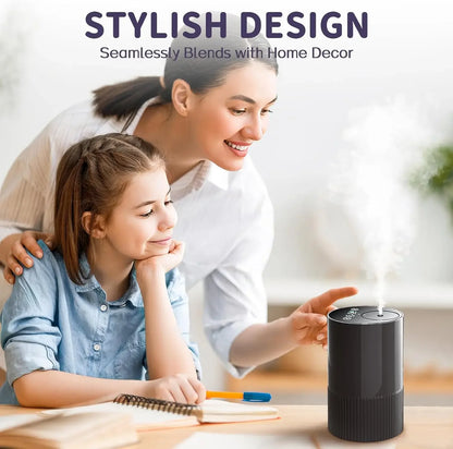 Portable Cordless Essential Oil Diffuser – USB Rechargeable, Car, Office & Home Use