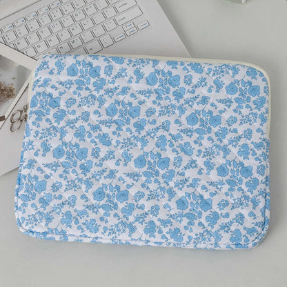 Coquette Floral Laptop Sleeve – 11"/13"/15", Cotton Liner, Carrying Case for Office