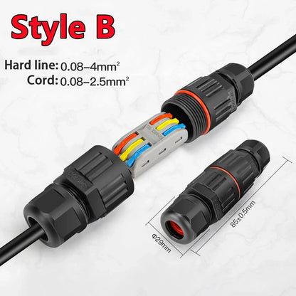IP68 Waterproof Wire Connector – 2/3 Pin Solder-Free Junction Box