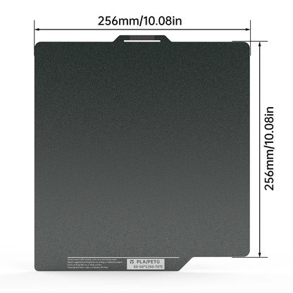 BIQU Panda CryoGrip Build Plate 256x256mm – Spring Steel, Textured, for Bambu Lab P1 & X1