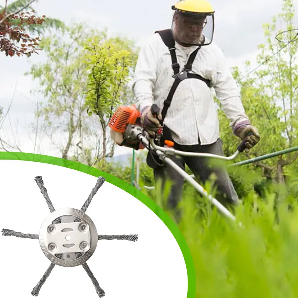Universal Grass Trimmer Head – Metal Weed Eater Blade Replacement