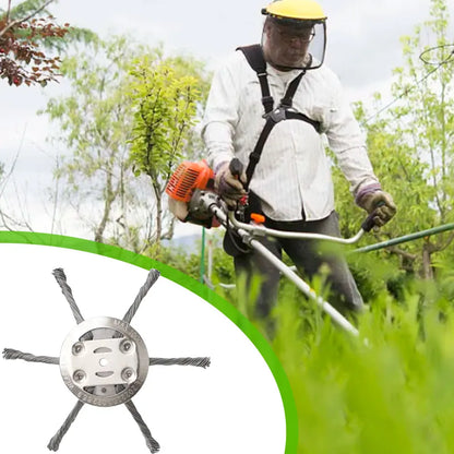 Universal Grass Trimmer Head – Metal Weed Eater Blade Replacement