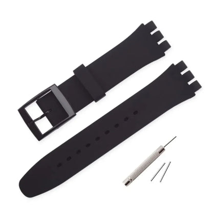 Colorful Silicone Replacement Strap for Swatch – 16/17/19/20mm Sports Watch Band