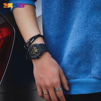 SKMEI 1629 Bluetooth Sport Digital Watch – Pedometer, Calorie Tracker for iPhone, Huawei, Xiaomi