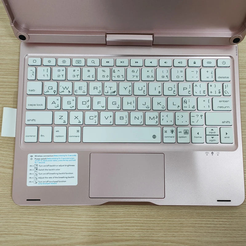 Bluetooth Magic Keyboard Case for iPad Pro 11 / Air – Backlit, Multi-Language, Trackpad