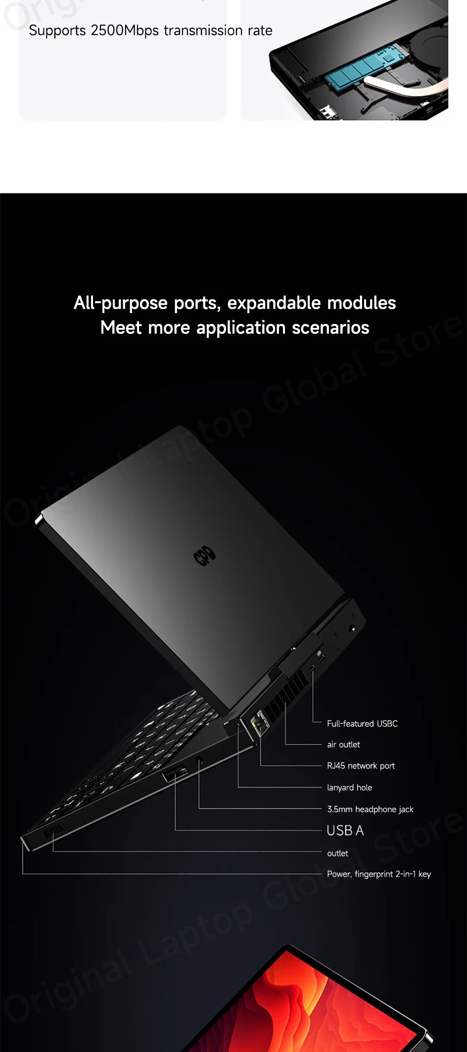 GPD Pocket 4 Mini Laptop – 8.8" 2.5K 144Hz, AMD Ryzen 7 8840U / AI 9 HX 370, Up to 32GB RAM