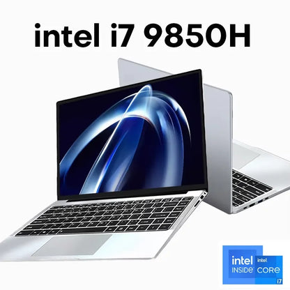 Portable Laptop 14.1" — Intel i7-9850H / Atom A3950, 12GB RAM, 1TB M.2 SSD, Windows 11