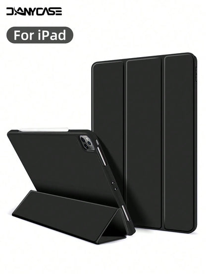 iPad Protective Case with Pencil Slot – Fits iPad A16, Air 11"/13", Pro 11"/13", Mini 6 & More