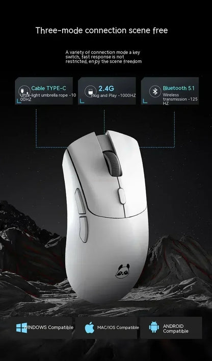 Metaphyuni Metapanda P1 Pro Wireless Gaming Mouse – PAW3395, Low Latency, Lightweight, Ergonomic