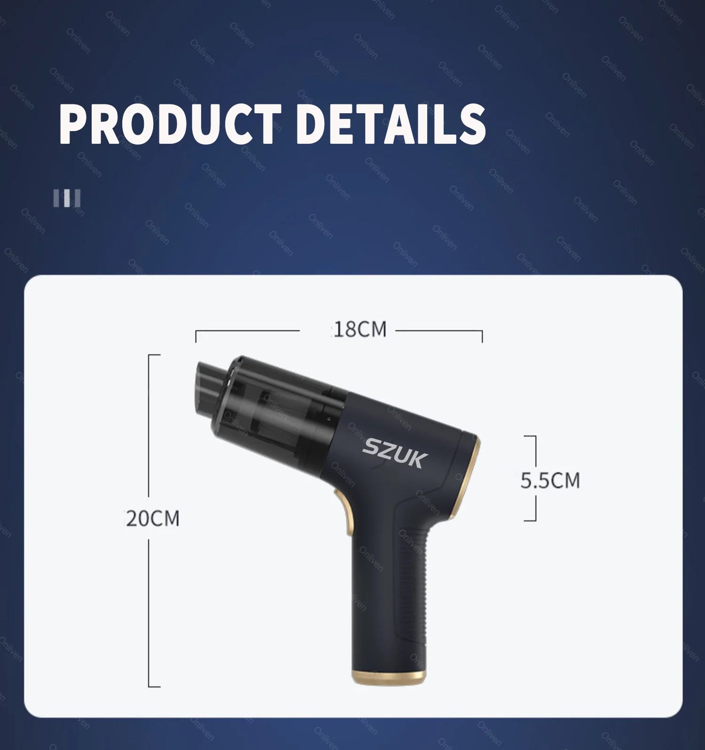 SZUK Mini Cordless Vacuum Cleaner 2025 – 780000Pa, Handheld, Car & Home, Blower