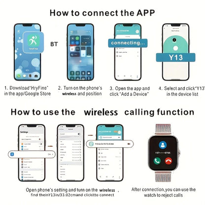 Smart Watch 2025 - 1.83" Display, Bluetooth Calling & Fitness Tracker for Men & Women