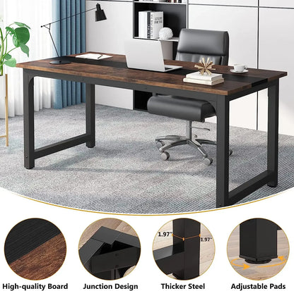 Tribesigns 70.8" Executive Office Desk | Large Computer Workstation