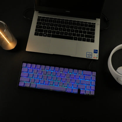 XVX Topographic Keycaps 118 Keys – OEM Profile, Shine-Through, IMD-Tech, Side Print