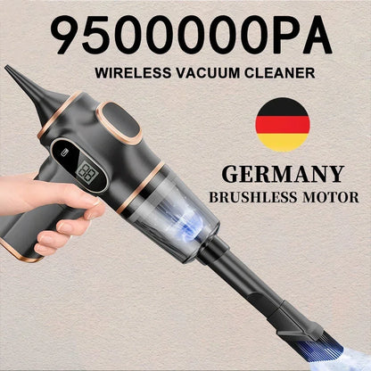 XMSJ Cordless Handheld Vacuum Cleaner – Wet & Dry, 120W, LCD, 2H Battery, Home & Car