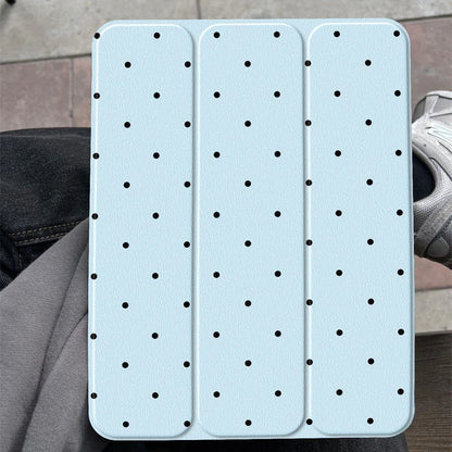 Pink Polka Dots Rotating Stand iPad Case – Pro 11"/13" M4, Air M2, 10th Gen