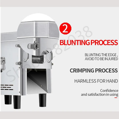 850W Commercial Meat Cube Cutter & Slicer Machine – Adjustable Cut Size, Fresh Meat Dicer