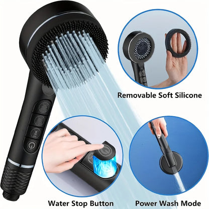 VILOYI 4-Mode Self-Cleaning Shower Head – High Pressure Filter Showerhead