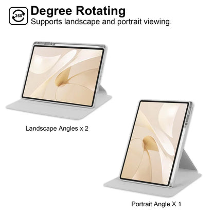 360° Rotating Acrylic Stand Case with Pencil Holder for Huawei MatePad 12x / MatePad Air 12 2024