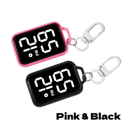 LED Keychain Pocket Watch | Digital Display for Students & Kids