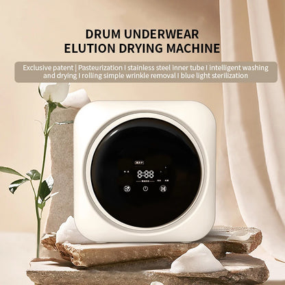 Mini Drum Washing Machine with Dryer | Desktop & Wall Mounted | 220V EU