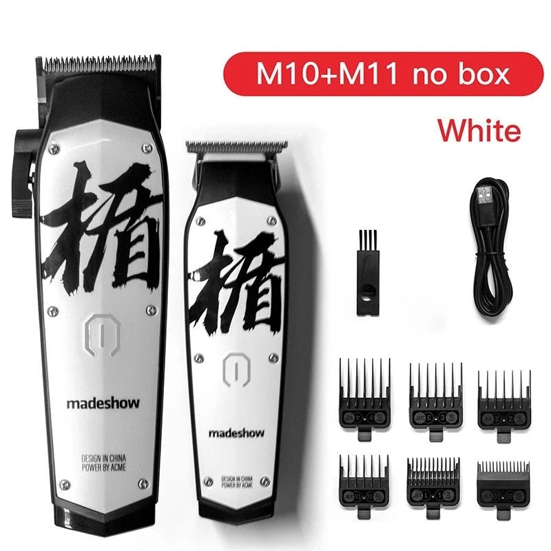 Madeshow M10+ Professional Hair Clipper – 0mm Bald Cut, 7000 RPM, 2200mAh | Barber Set