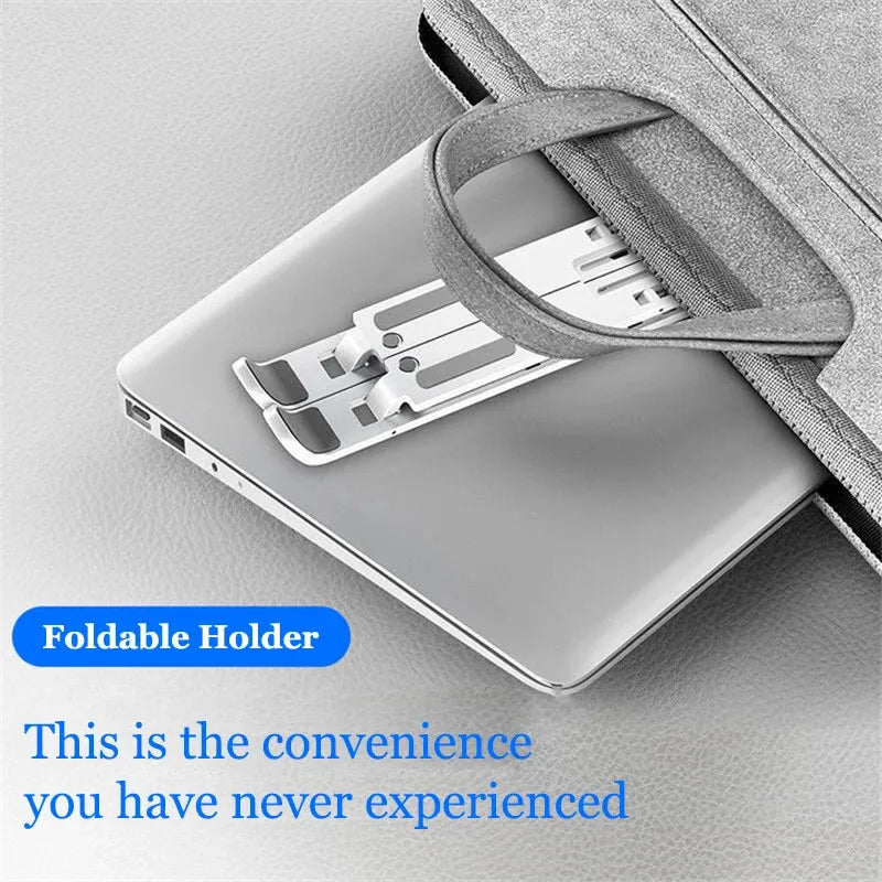 Adjustable Foldable Laptop Stand 7-Level – Portable ABS Holder for MacBook, iPad, Lenovo, Tablet