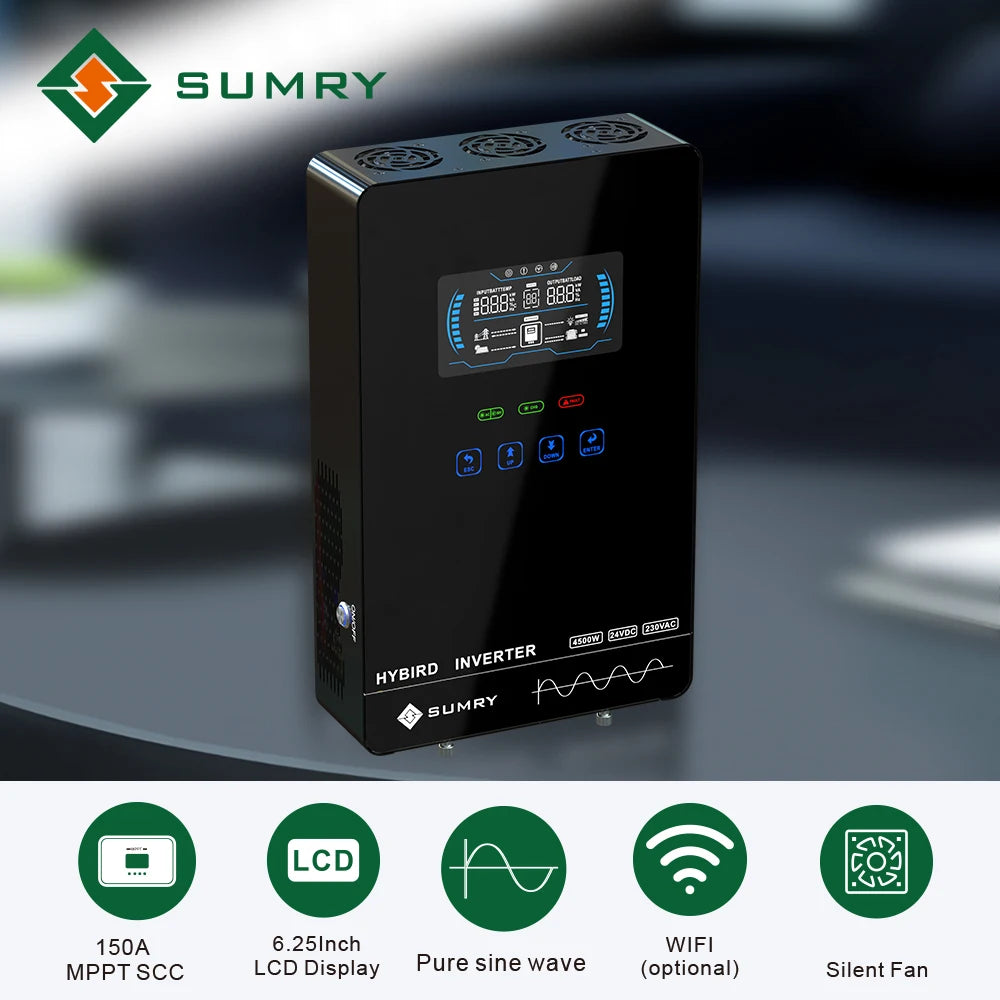 SUMRY 4KW–6KW Off-Grid Solar Inverter with MPPT Charger