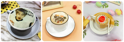 EVEBOT 3D Latte Art Coffee Printer – Automatic Beverage Food Selfie Printer, WiFi