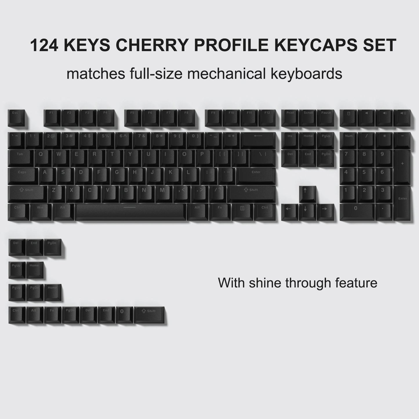 Retro dark red PBT keycap set with 126 cherry profile keys for mechanical keyboards, featuring double shot engraving for durability.