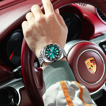 POEDAGAR Luxury Men's Quartz Watch – Date, Week, Luminous & Waterproof Stainless Steel