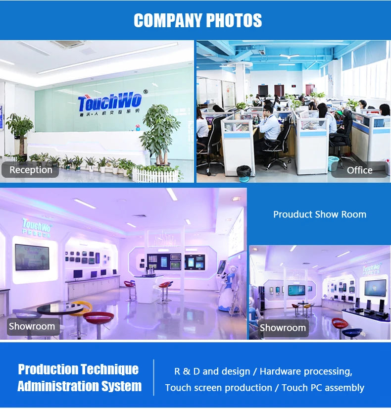 TouchWo 15.6-23.8 inch wall mount touchscreen kiosk by R.E.D. Shopping for self-service checkout, ordering, and payment.