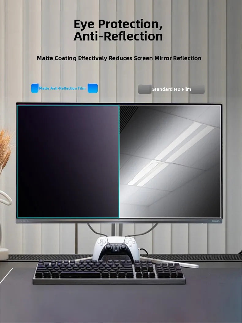 Blue Light Blocking Screen Protector 24" — Anti-Reflective, Eye Protection, Radiation-Free
