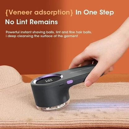 LED Digital Electric Lint Remover – USB Rechargeable Fabric Shaver & Fluff Remover