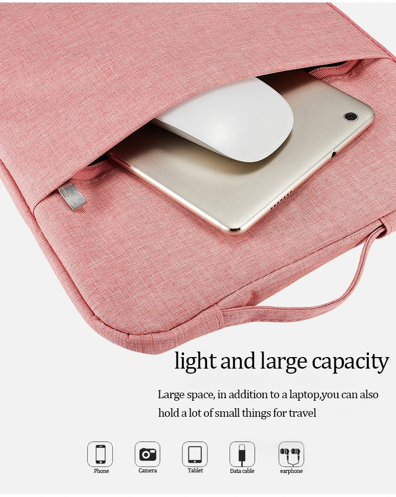 Denim Laptop Sleeve Bag 12"-15.6" — MacBook Air M1 M2, Lenovo, Dell, HP, Huawei, Xiaomi