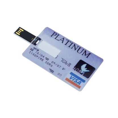 New Credit Bank Card USB Flash Drive 2.0 Custom Logo 4gb 8gb 16gb 32gb 128mb memory Stick Pendrive HSBC MasterCard Bradesco gift