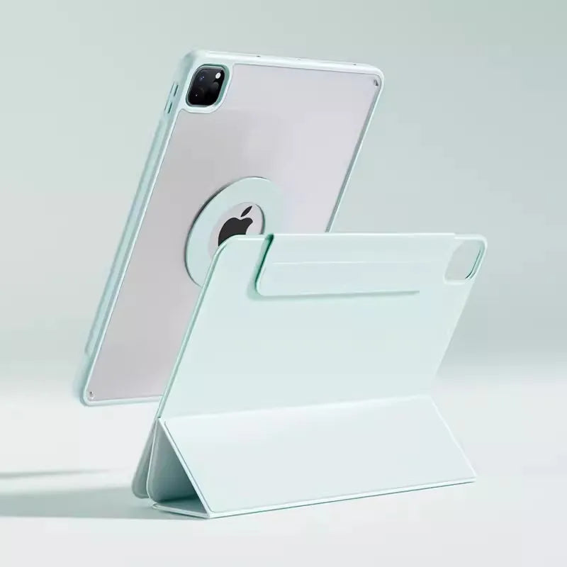 SZEGYCHX 720° Rotating iPad Case | PU Leather | Magnetic | Fits Pro, Air, Mini, iPad 7–11th Gen