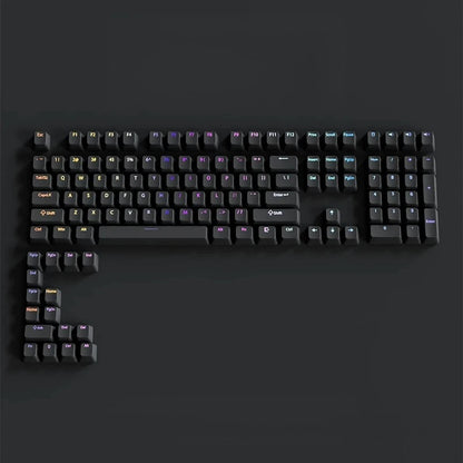 Cherry Profile PBT Keycaps 133+ Keys – White Side-Printed Shine-Through for MX Switches