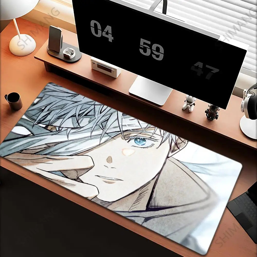 Jujutsu Kaisen Gojo Satoru XXL Gaming Mouse Pad – Large Anime Desk Mat, Rubber Base