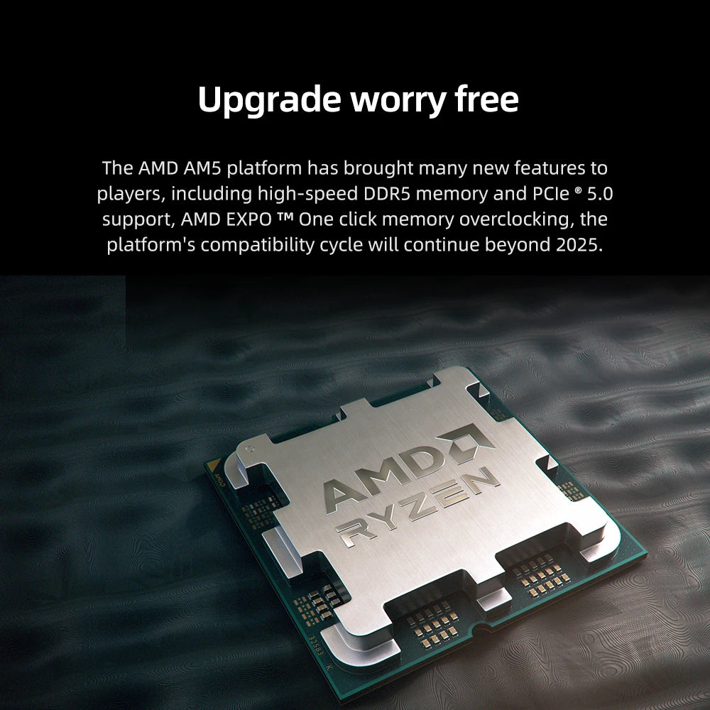 AMD Ryzen 5 7500F Gaming Processor – 6-Core, 5GHz, AM5, PCIe 5.0, DDR5