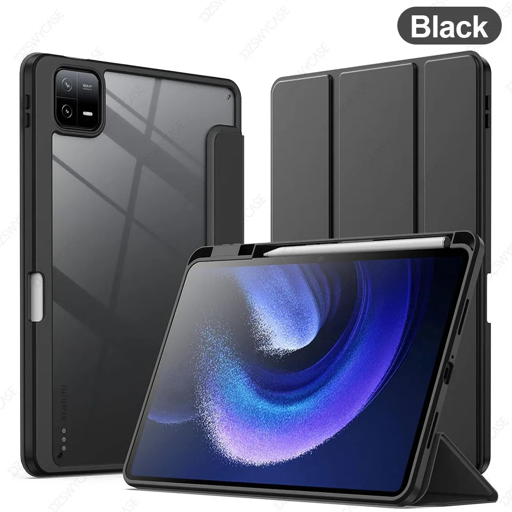 Trifold Stand Smart Case with Pen Holder for Xiaomi Mi Pad 6 / Pad 6 Pro 11" 2023