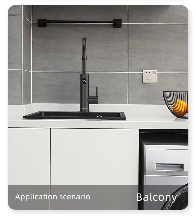 Briwellna 220V Instant Electric Water Heater Faucet – 2-in-1 Kitchen Tap