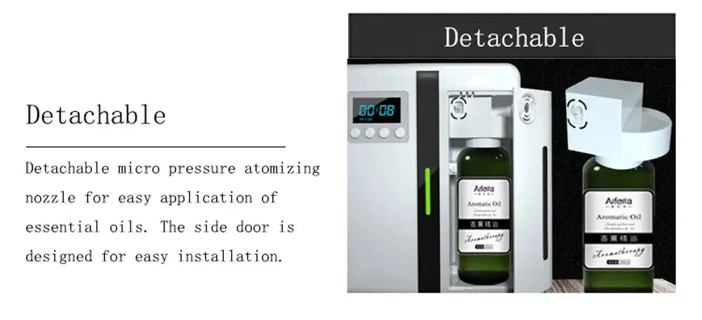 Bluetooth Room Fragrance Diffuser 300m³ – Electric Essential Oil Air Freshener for Home