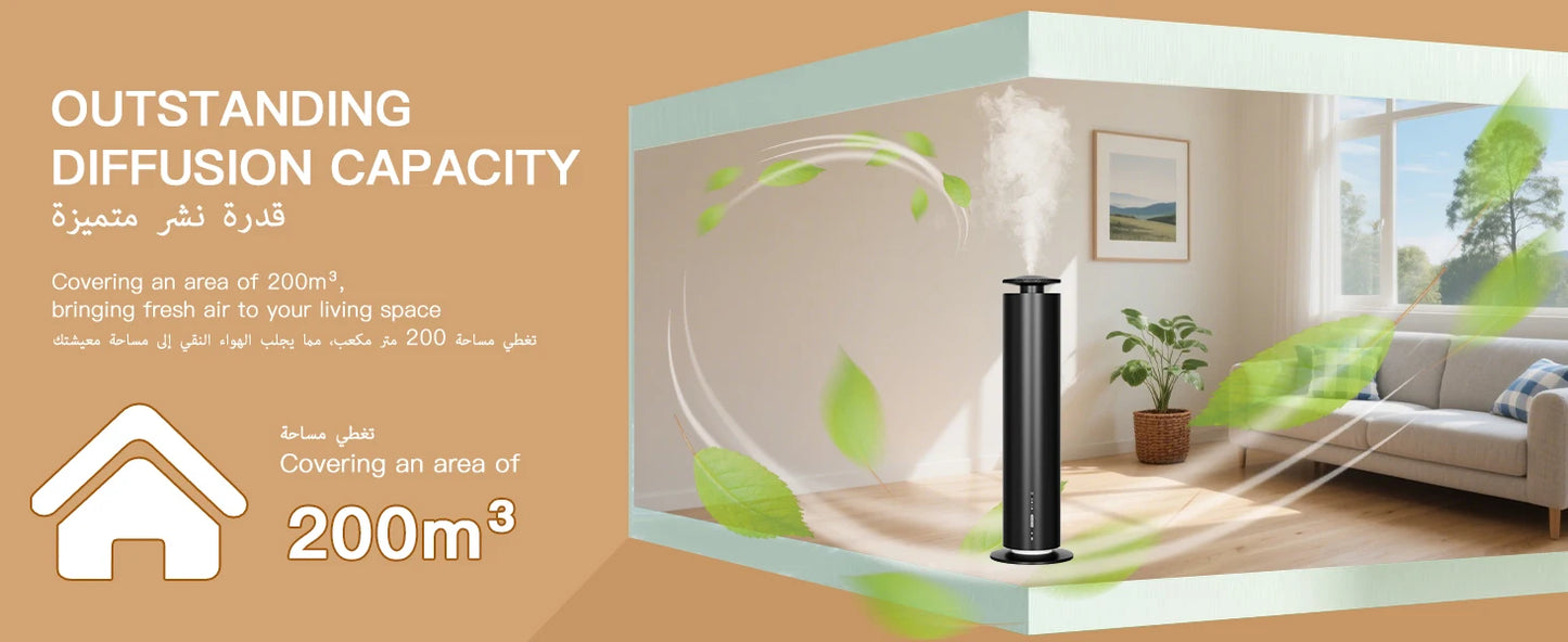 NAMSTE 100ml Essential Oil Aroma Diffuser — Electric Room Diffuser, Air Purifier & Home Freshener