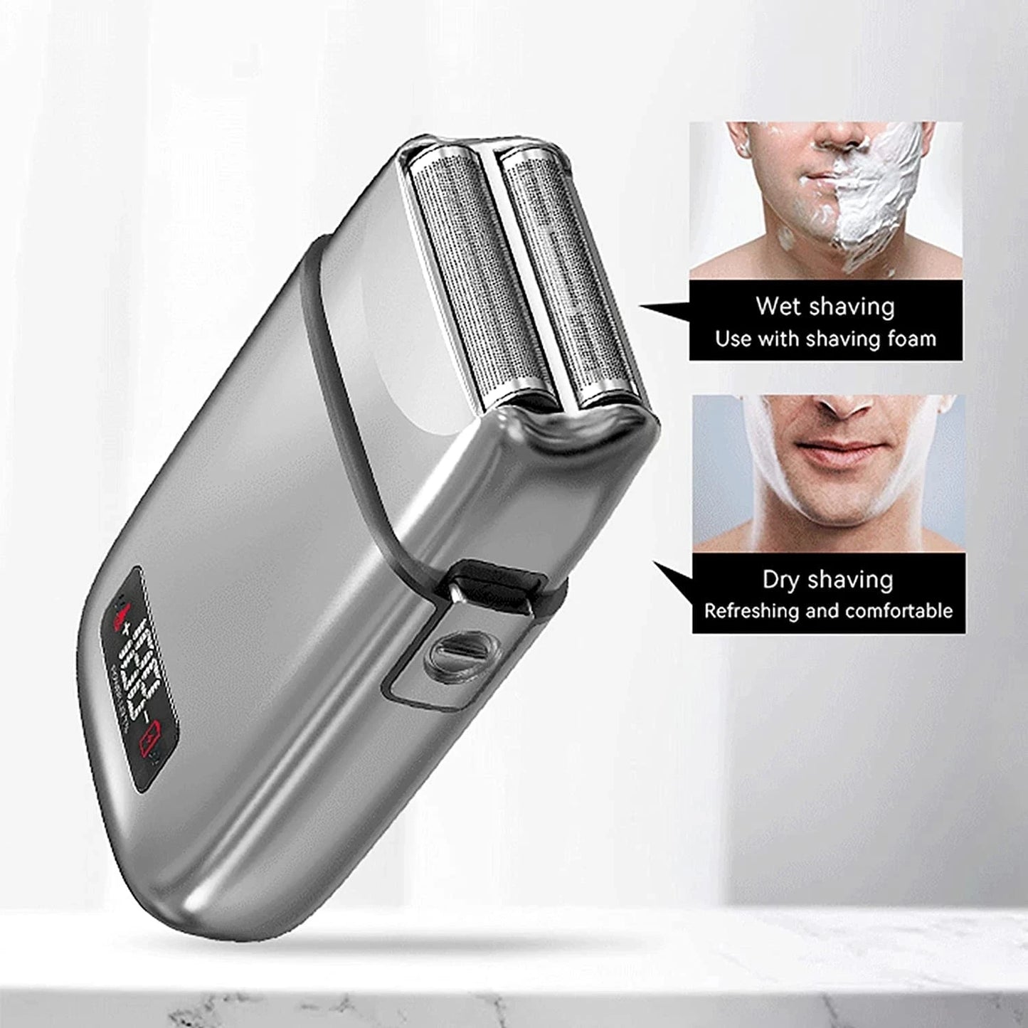 Kemei Km-Tx3 2021 electric gold metal shaver with USB charging, anti-pinch design and reciprocating blades for hair styling.