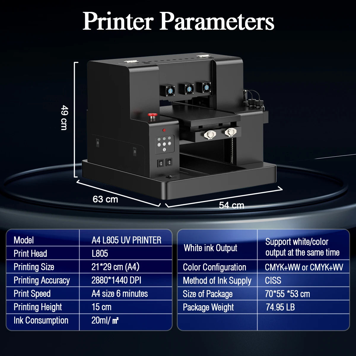 A4 UV Flatbed Printer for Epson L805 – Phone Cases, Bottles, Acrylic, PVC, UV DTF Stickers