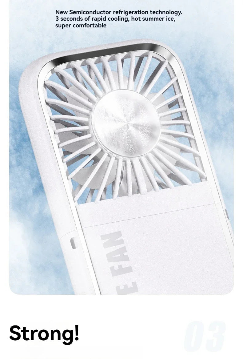 Portable Foldable USB Neck Fan 2025 – Handheld Semiconductor Cooling, Outdoor & Desktop