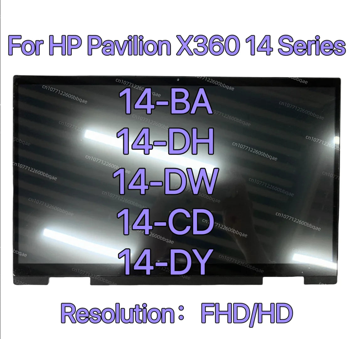 HP Pavilion x360 14 Touch Screen LCD Assembly Replacement — 14-DY / DH / DW / CD / BA Series