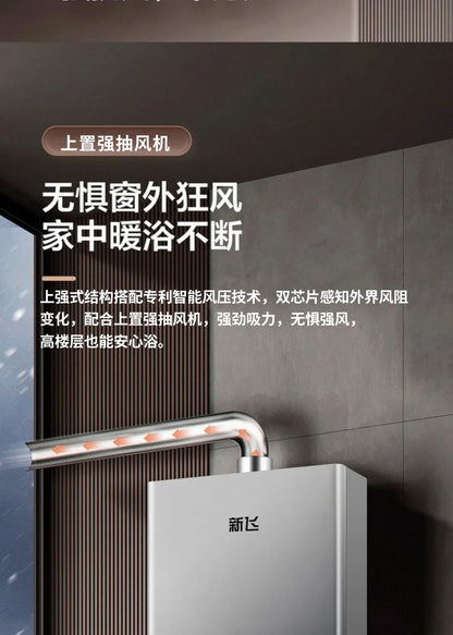 Smart Gas Water Heater – Intelligent Constant Temperature, Natural Gas & LPG, 10L–16L, EU/UK/US/AU