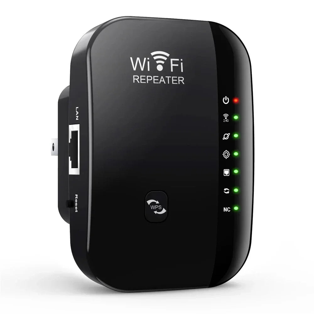 300Mbps WiFi Repeater & Range Extender – 2.4GHz 802.11N Signal Amplifier for Home