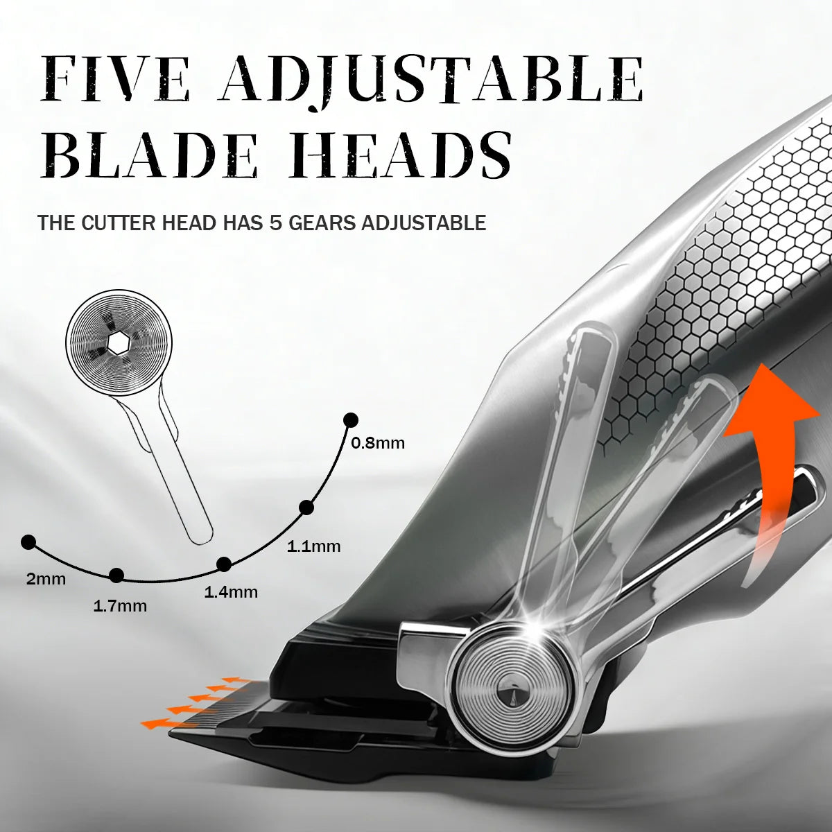 Kemei KM-3023 Professional Hair Clipper – 0mm Rechargeable Trimmer